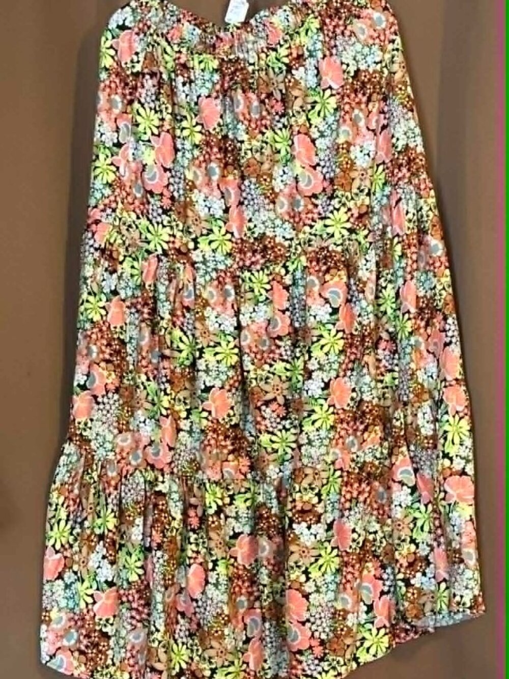 Forever 21 Floral Tiered Skirt/Dress — SKU 00479779 (Size L — Multi Floral